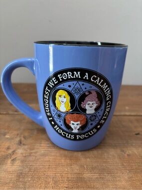 Disney Hocus Pocus Calming Circle Blue Ceramic Mug 25 oz
